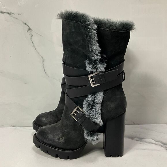 CHARLES DAVID Heel Winter Boots - Picture 2 of 7